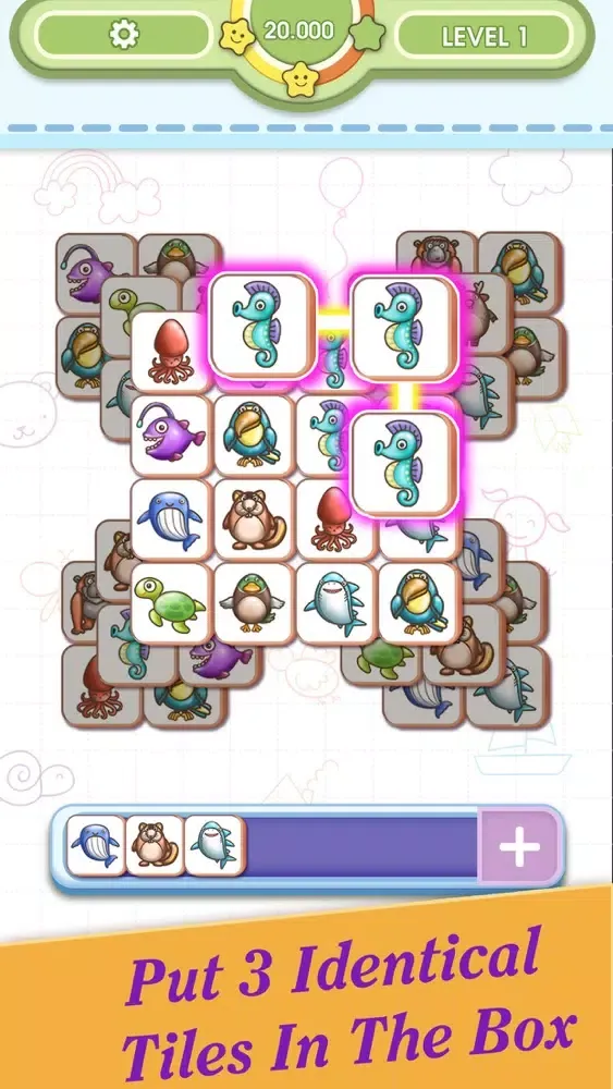 3 Tile : Animal Matching 스크린샷