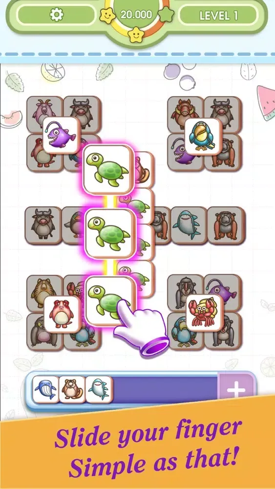 3 Tile : Animal Matching 스크린샷