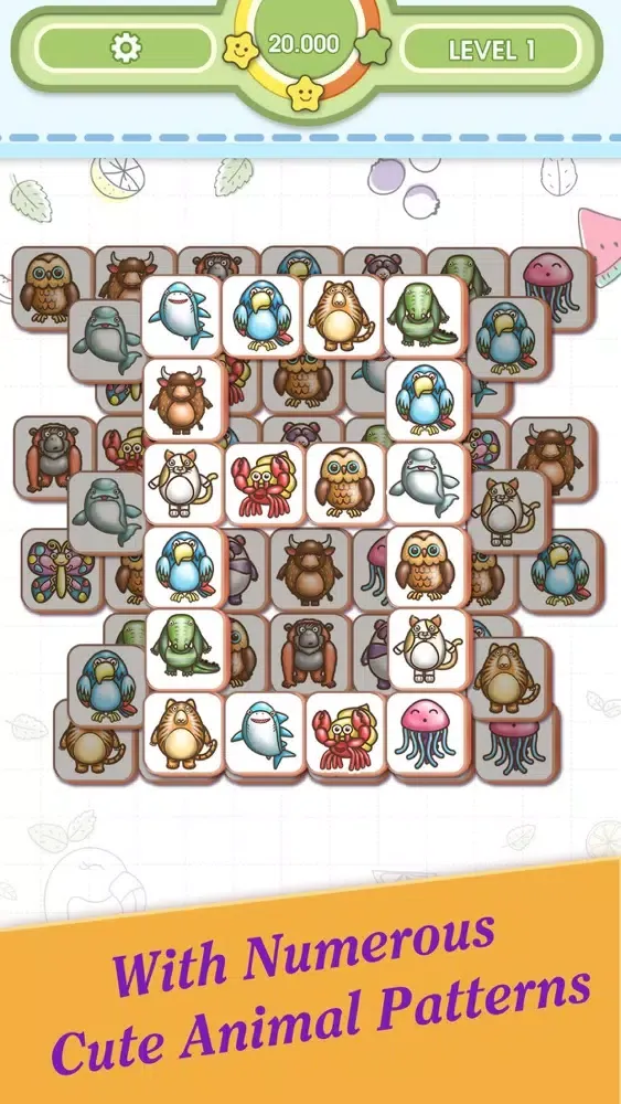 3 Tile : Animal Matching 스크린샷