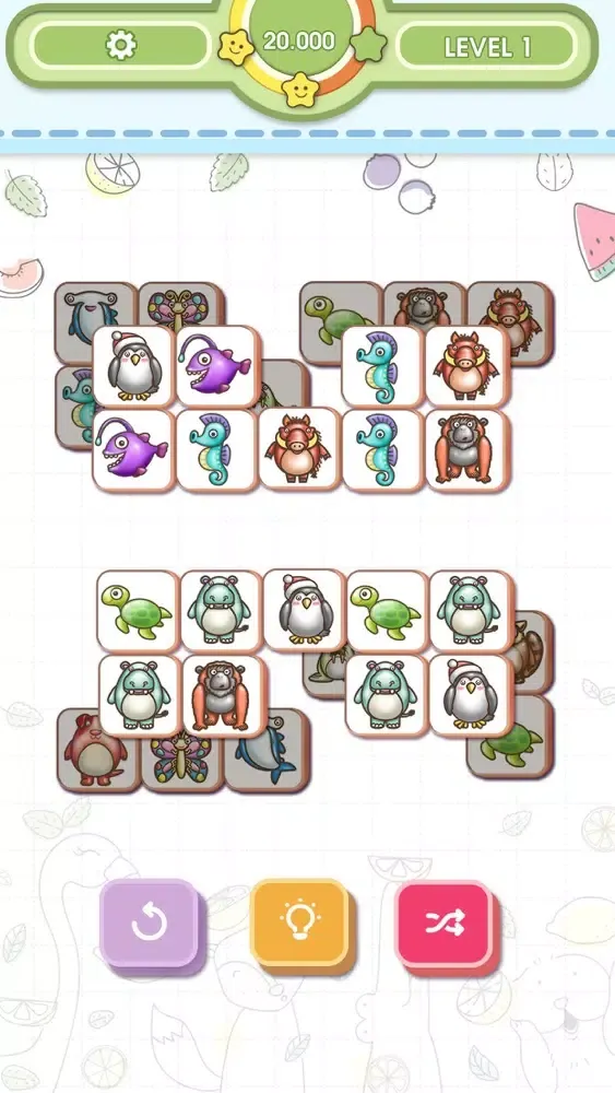 3 Tile : Animal Matching 스크린샷