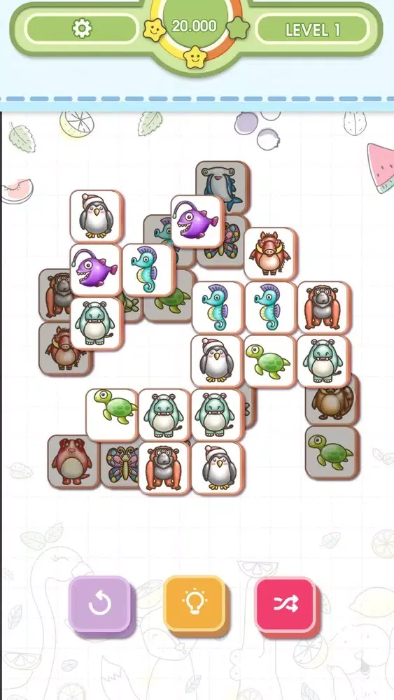 3 Tile : Animal Matching 스크린샷