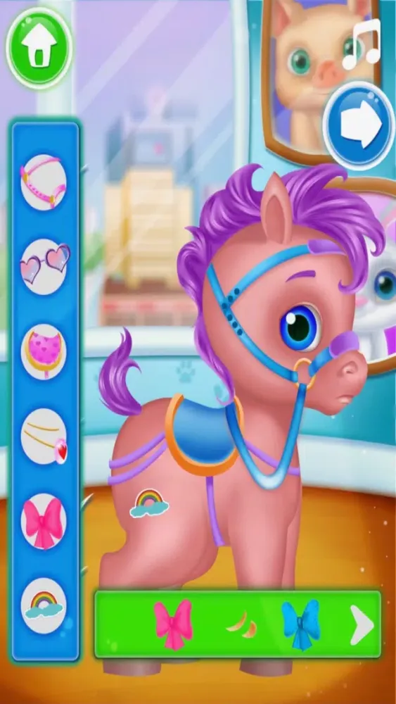 Capturas de tela do Animal Salon Virtual Pony Care