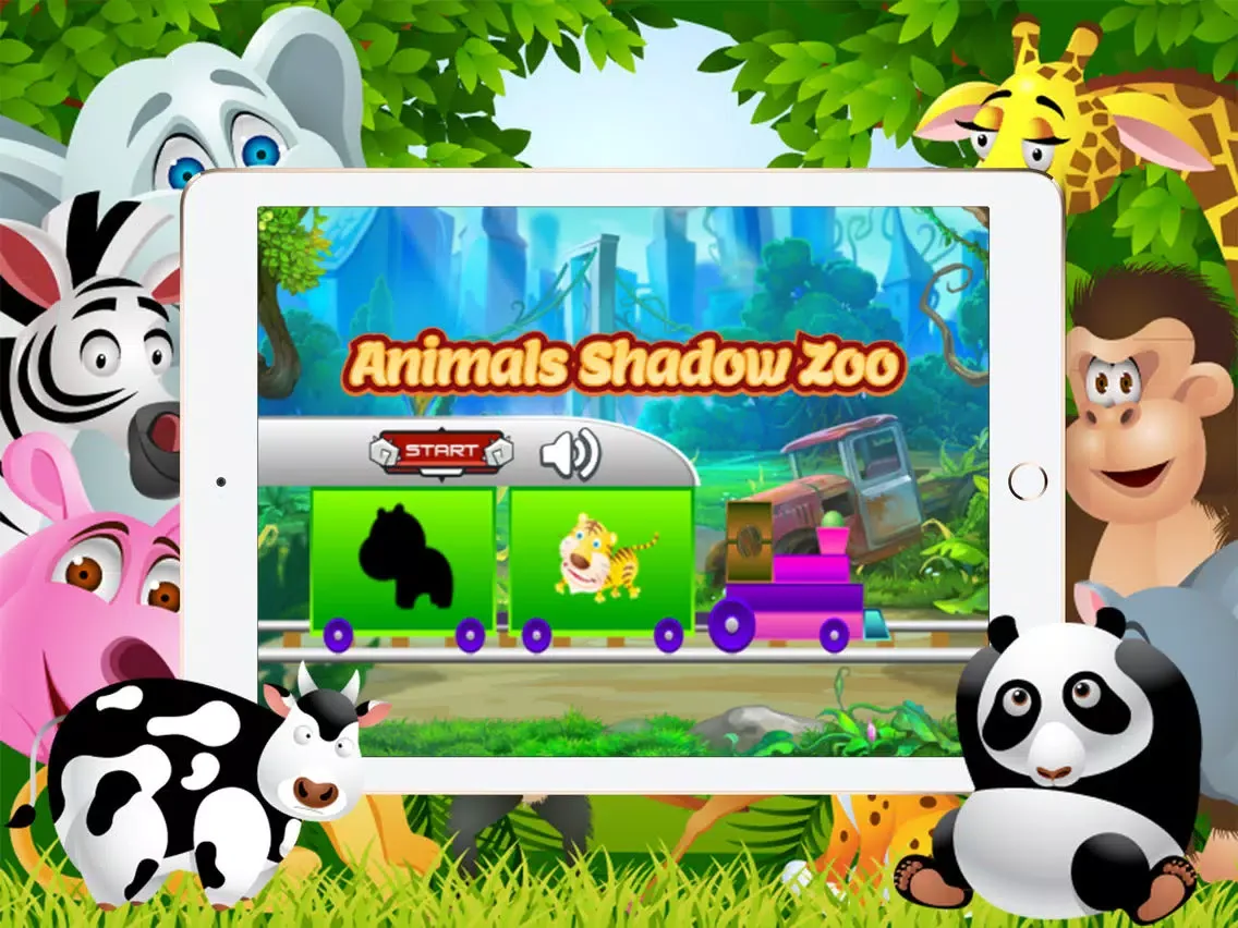 Скриншоты Animals Shadow Zoo Match iPad 