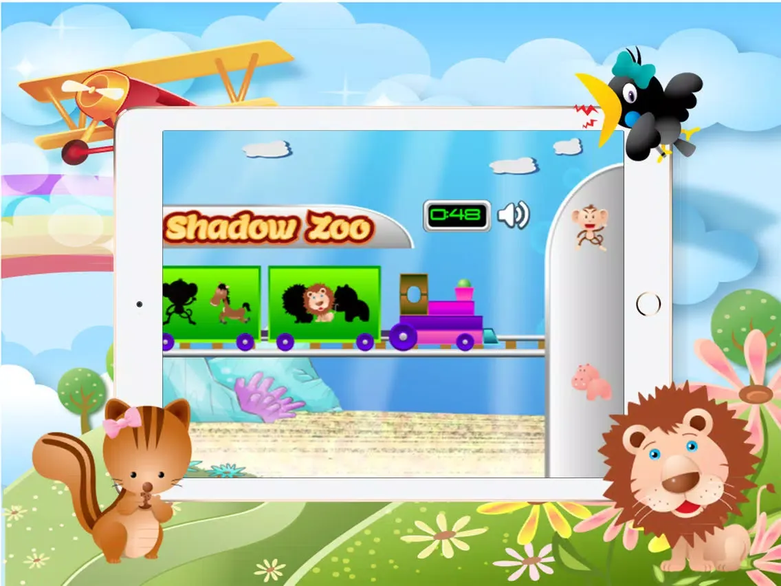 Скриншоты Animals Shadow Zoo Match iPad 