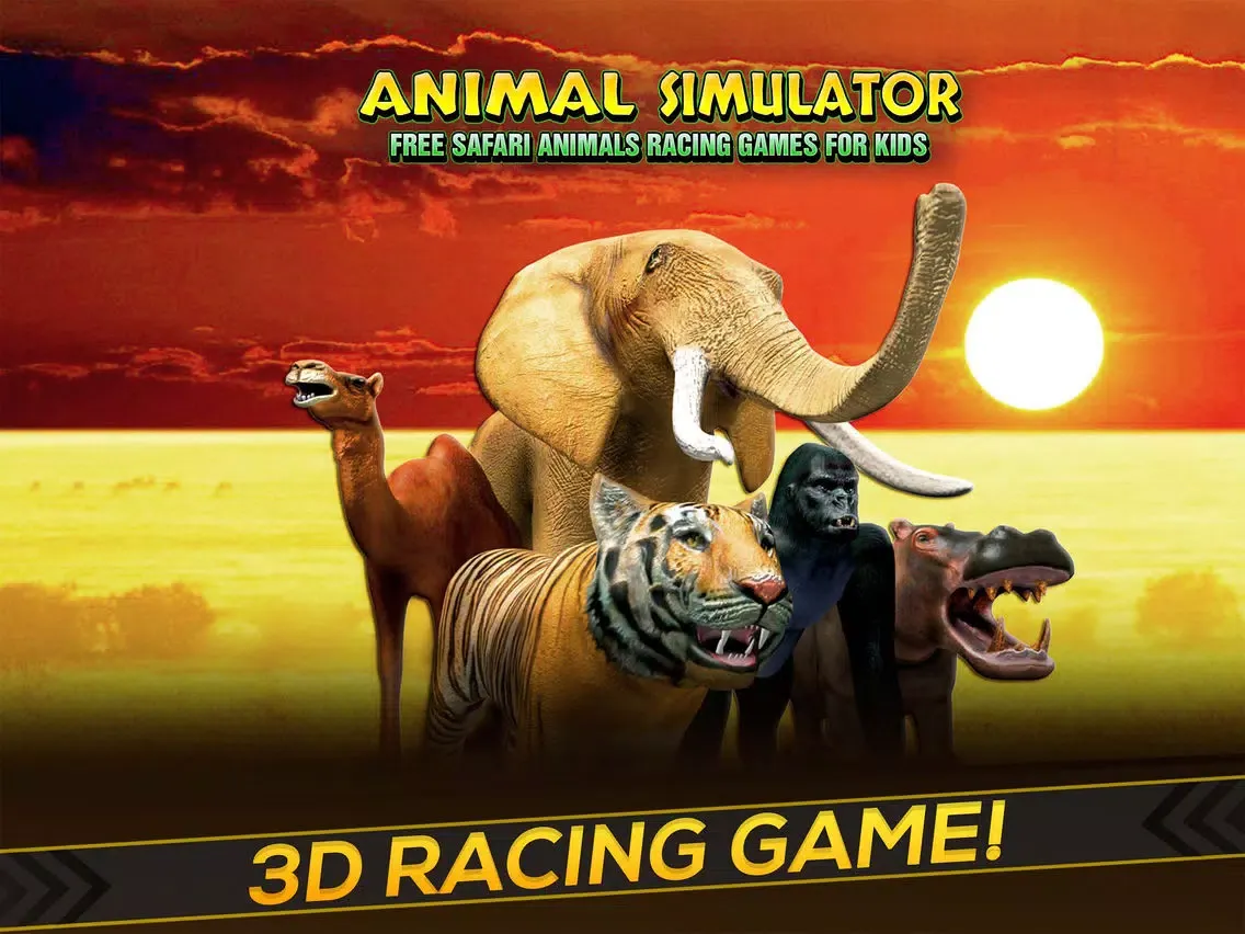 Animal Simulator - Free Safari Animals Running iPad 应用截图