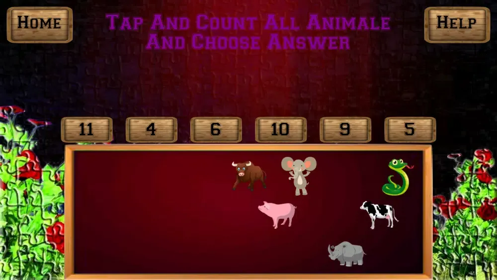 Tangkapan layar Tap Ruby Count Animale