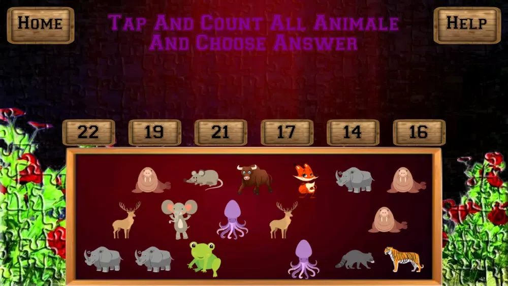 Tangkapan layar Tap Ruby Count Animale