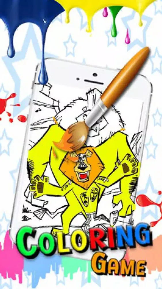 Animal Madagascar Coloring Version スクリーンショット