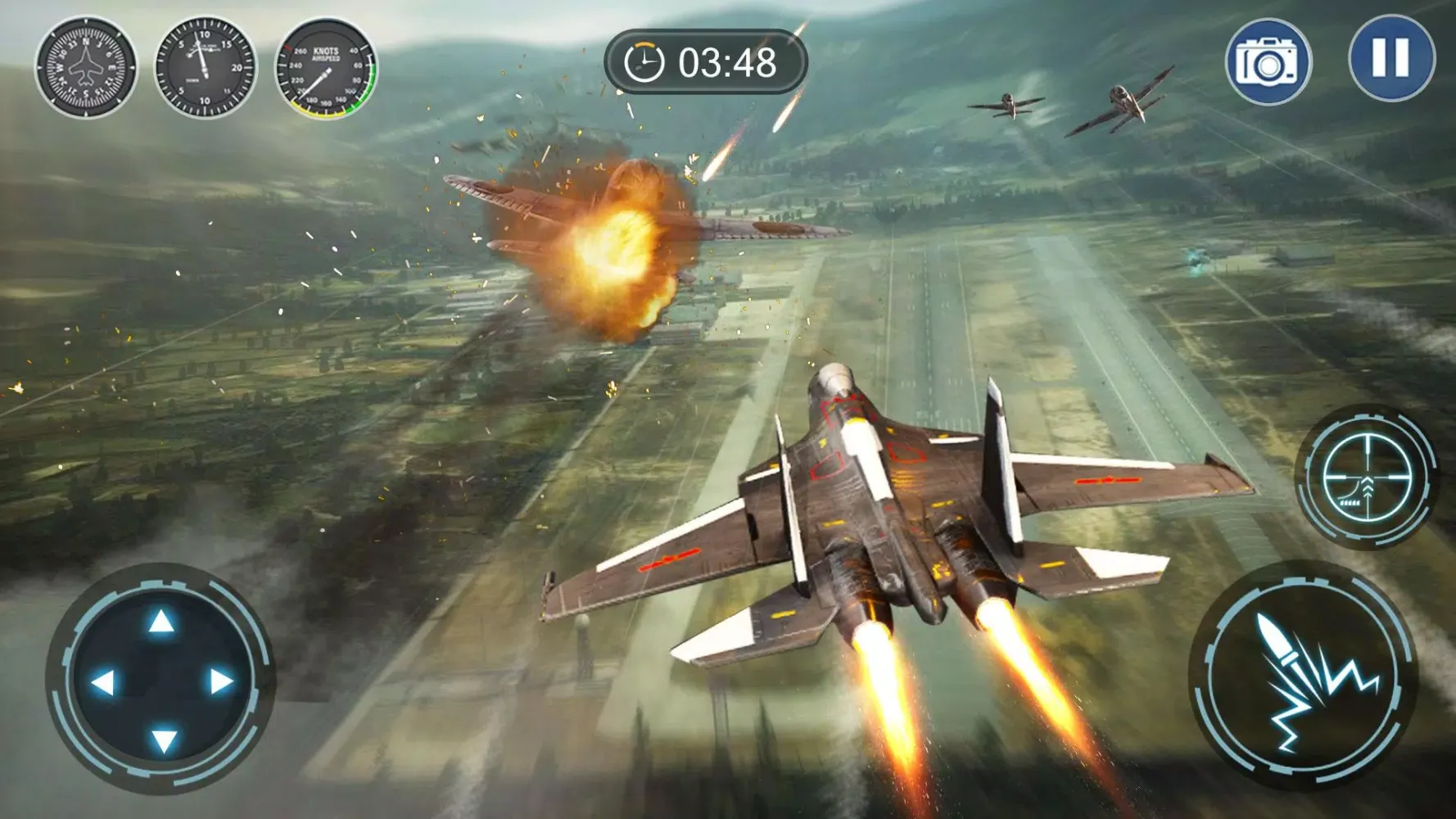 Capturas de tela do Skyward War