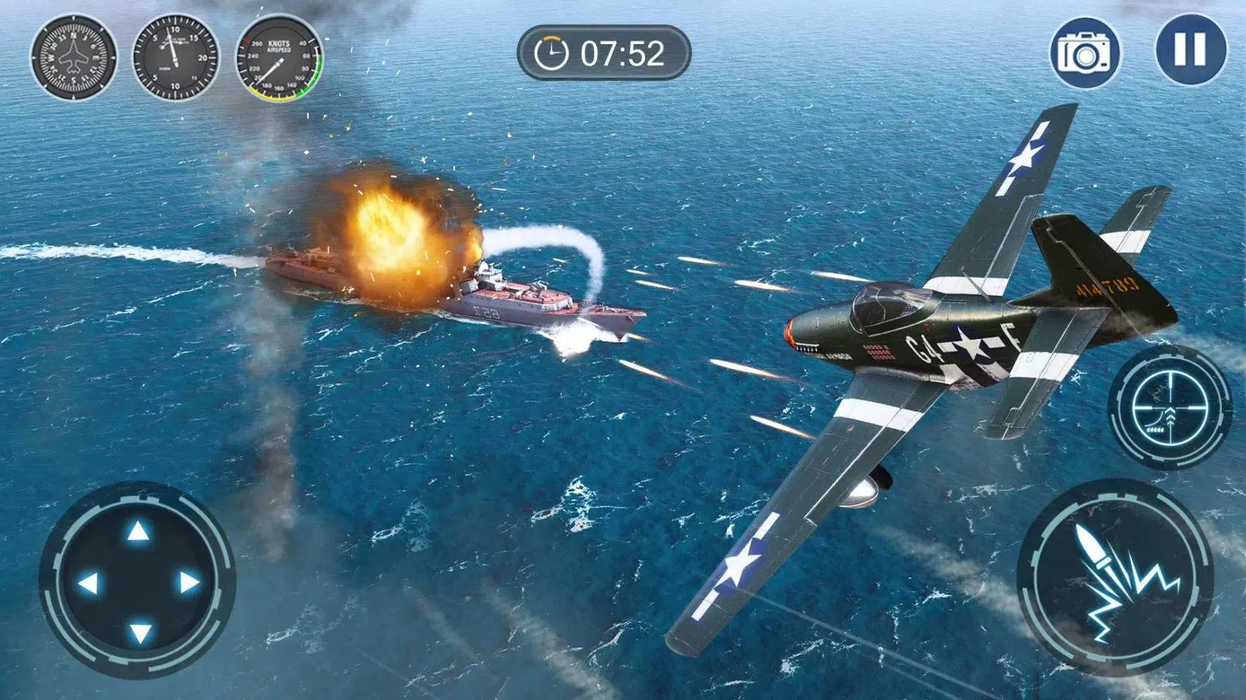 Capturas de tela do Skyward War