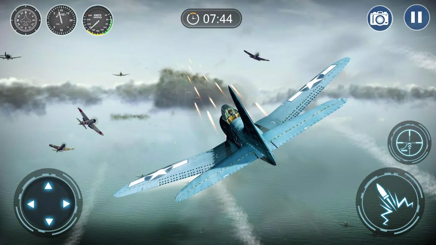 Capturas de tela do Skyward War