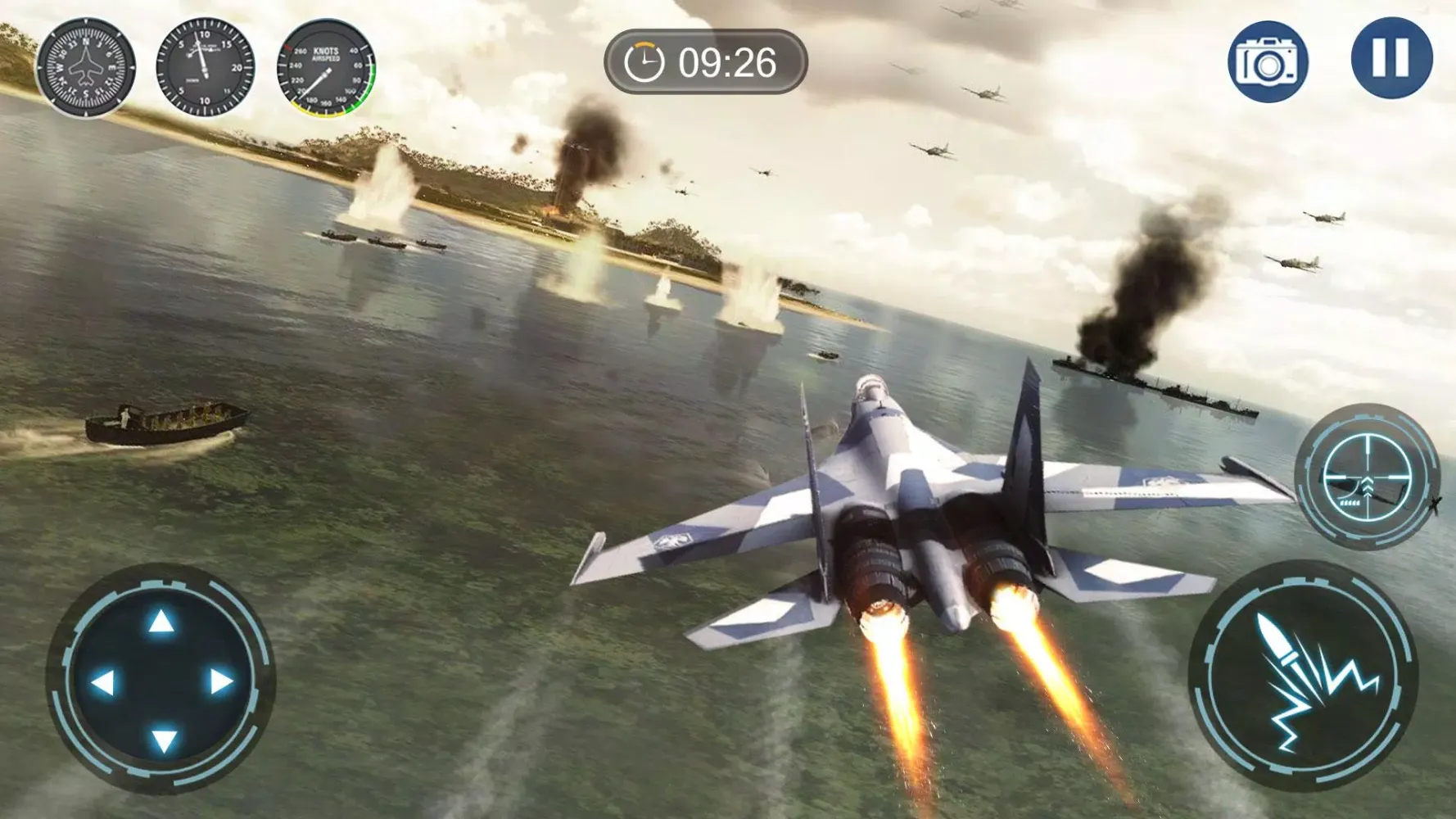 Capturas de tela do Skyward War