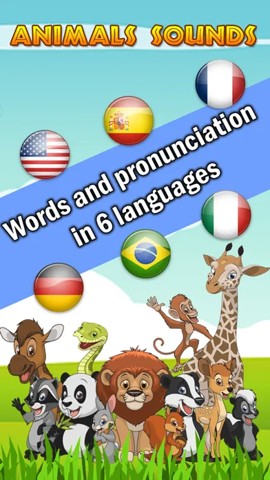 Tangkapan layar Animals Names and Sounds