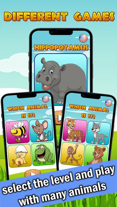 Tangkapan layar Animals Names and Sounds