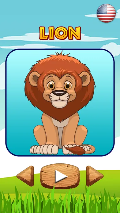 Tangkapan layar Animals Names and Sounds