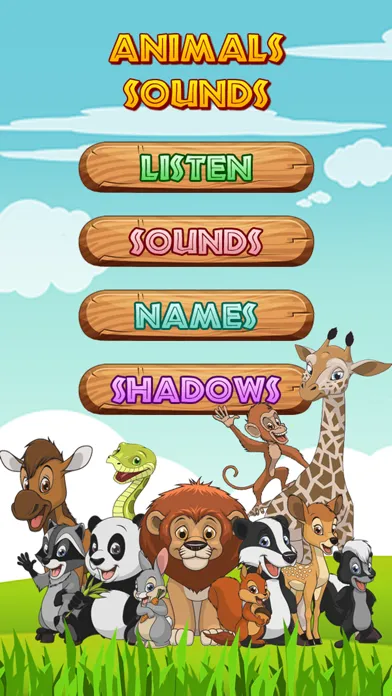 Tangkapan layar Animals Names and Sounds