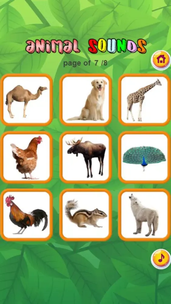 Ảnh chụp màn hình của Animal Sounds : Flashcards