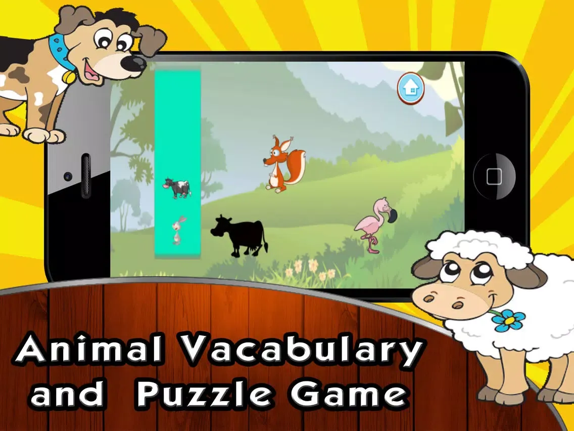 Easy Animal Puzzle and Vocabulary 4 iPad  स्क्रीनशॉट