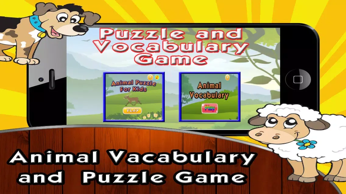 Easy Animal Puzzle and Vocabulary 4 स्क्रीनशॉट