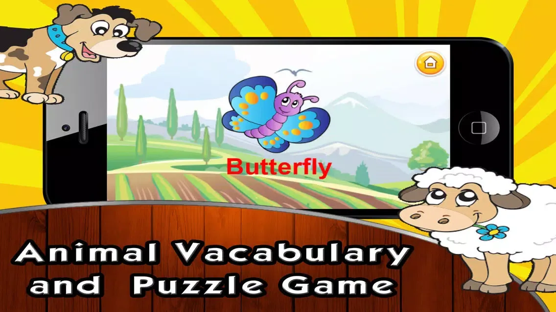 Easy Animal Puzzle and Vocabulary 4 स्क्रीनशॉट