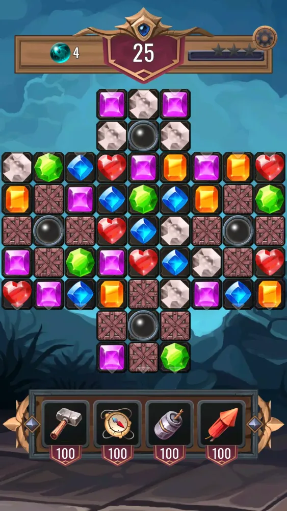 Diamond Dungeon Match 3 Games应用截图