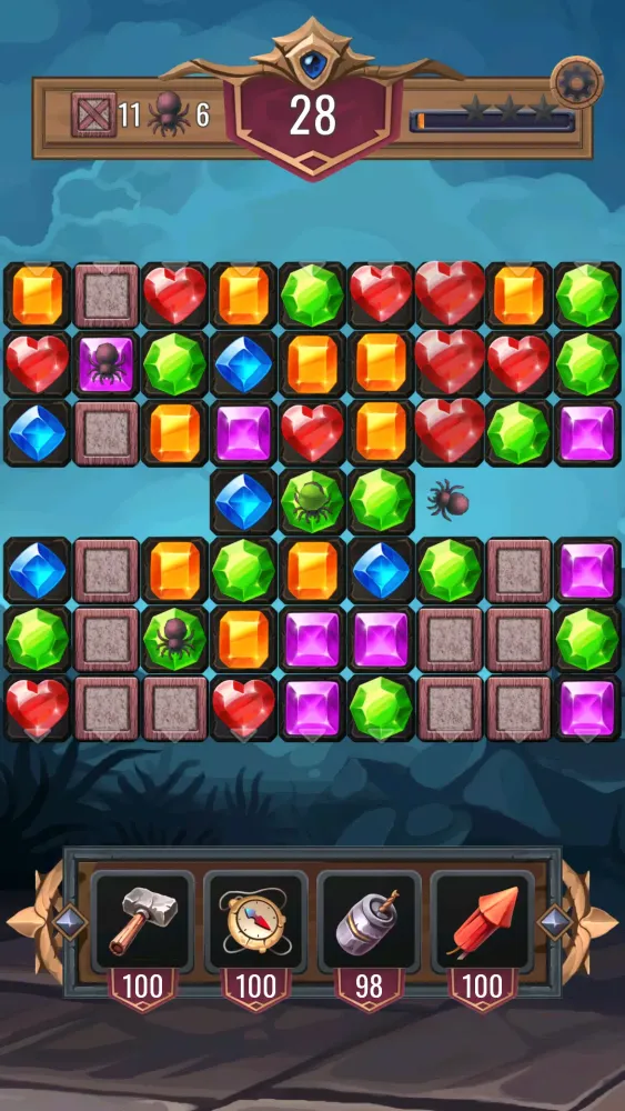 Diamond Dungeon Match 3 Games应用截图
