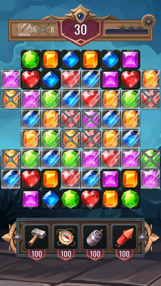 Diamond Dungeon Match 3 Games应用截图