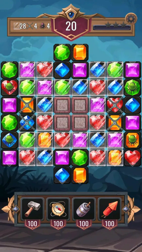Diamond Dungeon Match 3 Games应用截图