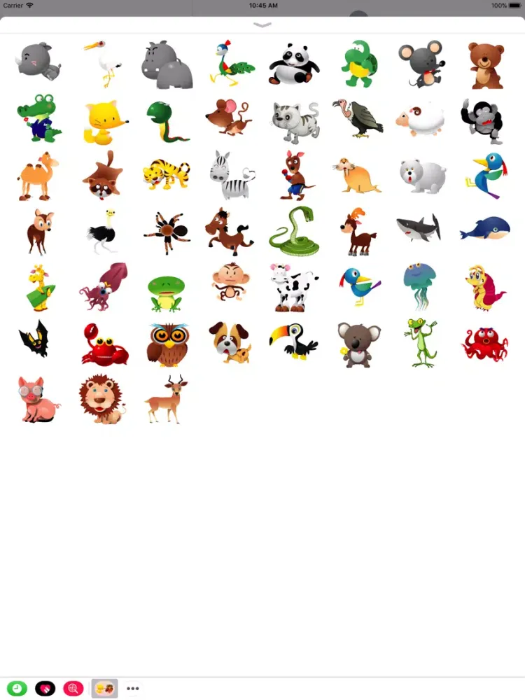 Cute Zoo - Animated Stickers iPad  Screenshots
