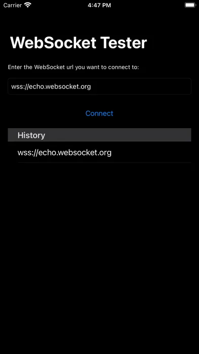 WS WebSocket Tester Screenshots