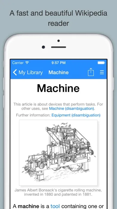 Tangkapan layar WikiExplorer for Wikipedia