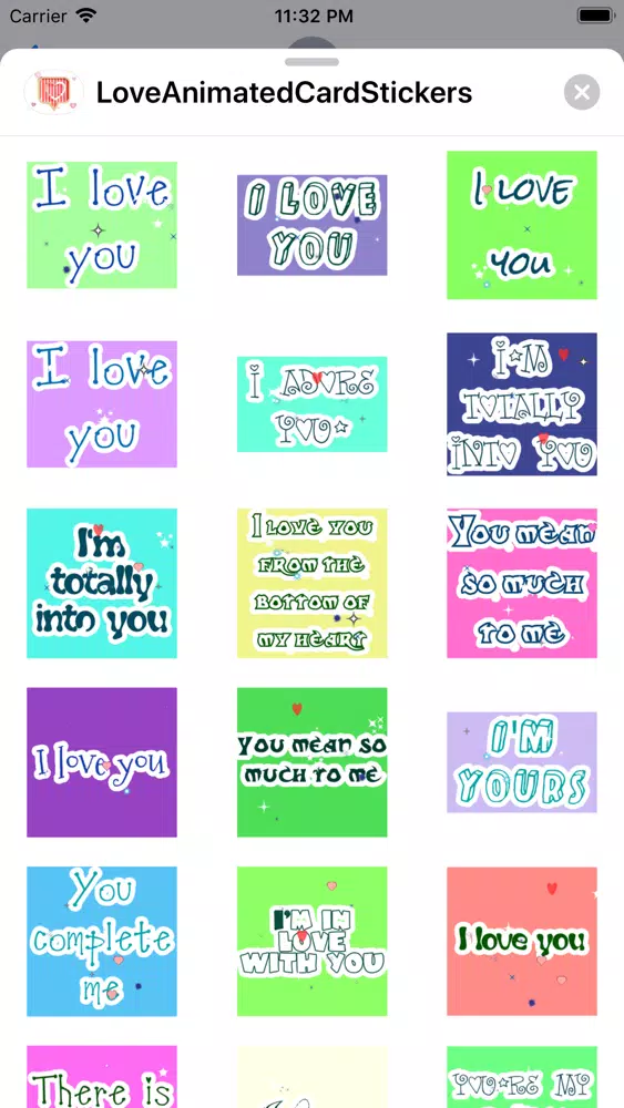 ภาพหน้าจอของ Animated Love Messages