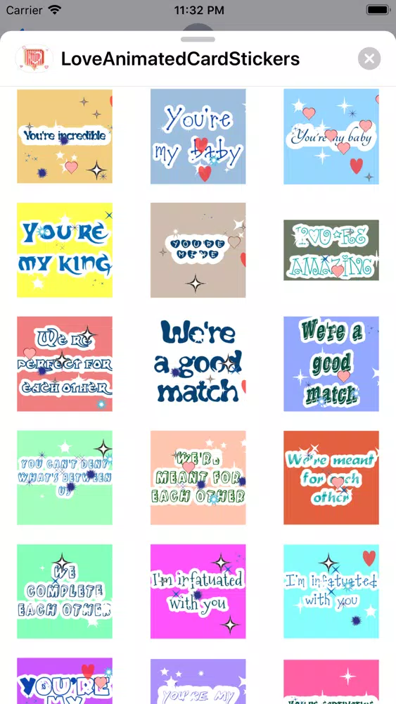 ภาพหน้าจอของ Animated Love Messages