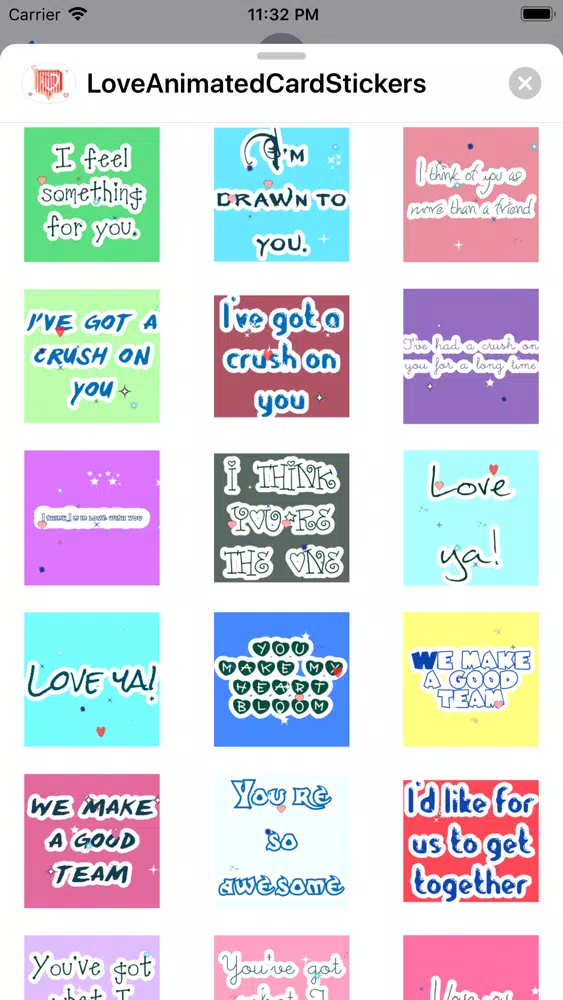 ภาพหน้าจอของ Animated Love Messages