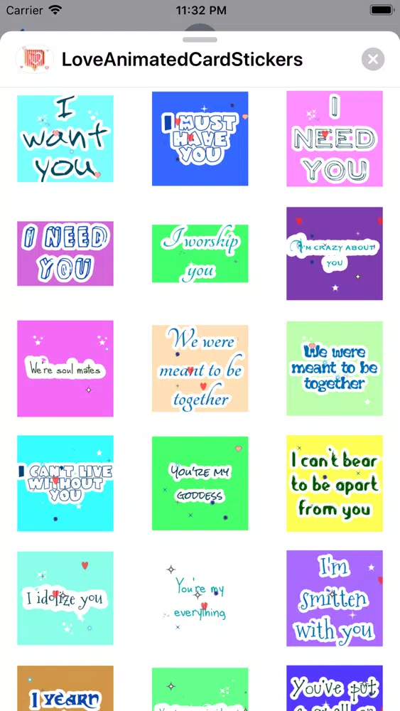 ภาพหน้าจอของ Animated Love Messages