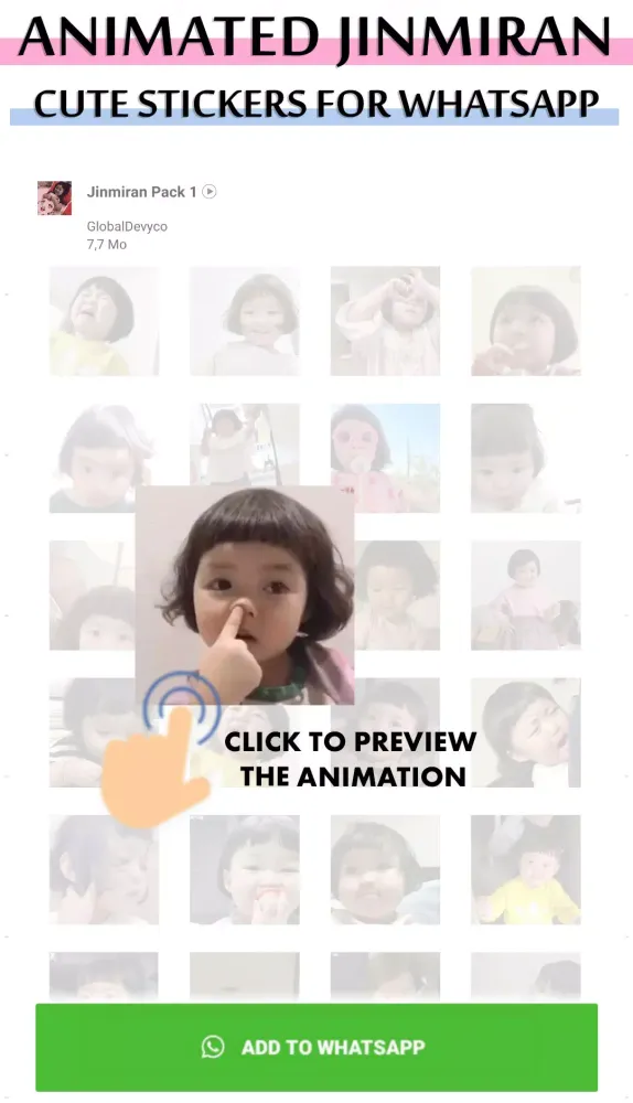 Animated JinMiran WastickerApp應用截圖