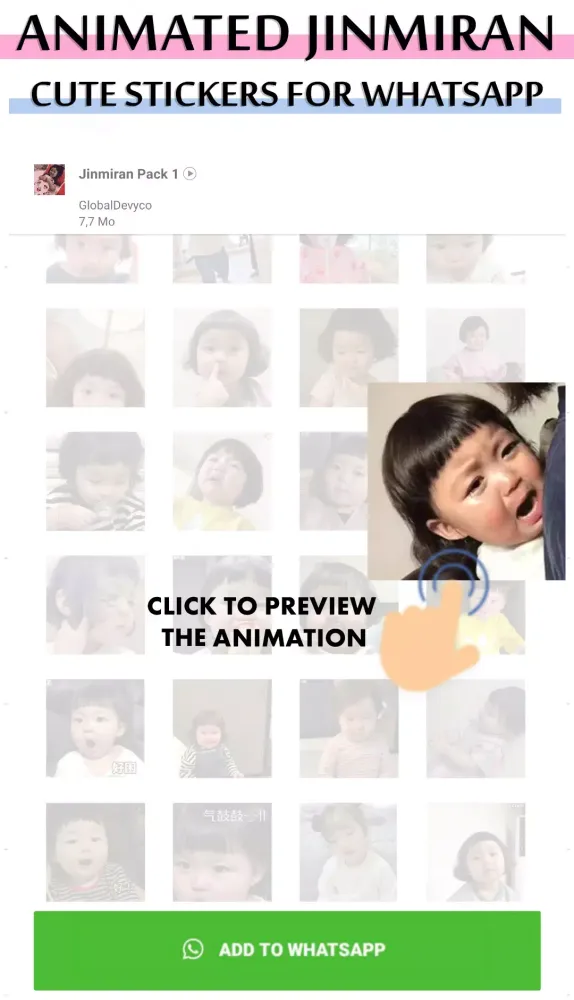 Animated JinMiran WastickerApp應用截圖