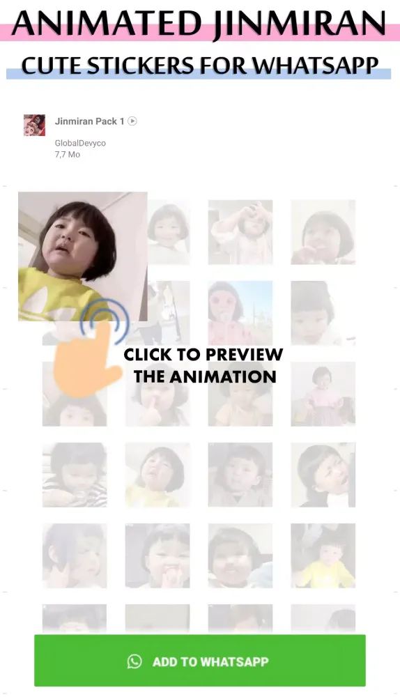 Animated JinMiran WastickerApp應用截圖