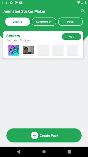 Capturas de tela do Animated Stickers Maker & GIF