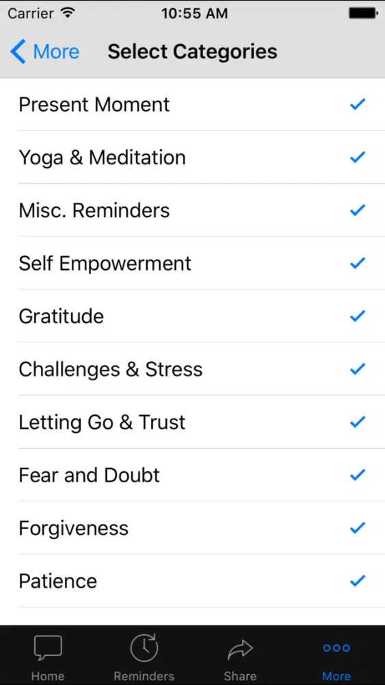 Mindful Moon - Stress Relief & Happiness through Inspirational Quotes & Positive Daily Reminders Screenshots