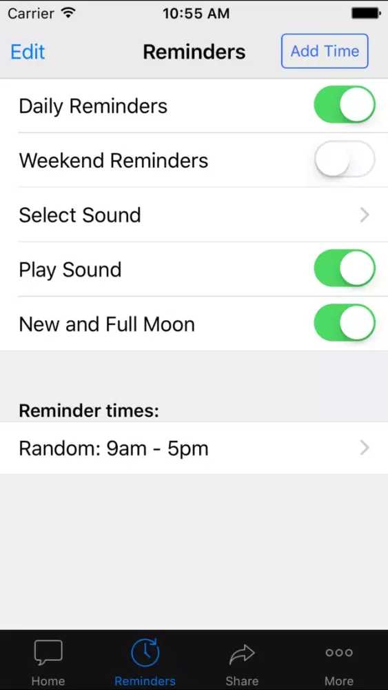 Mindful Moon - Stress Relief & Happiness through Inspirational Quotes & Positive Daily Reminders Screenshots