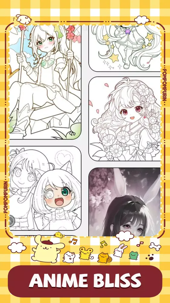 Anime Digital Coloring Game Ekran Görüntüleri