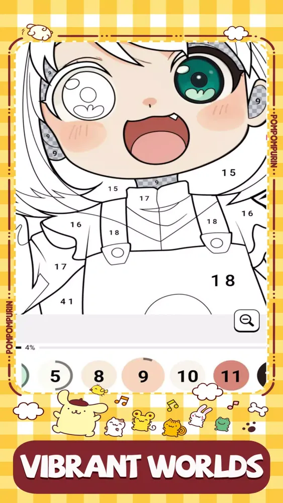 Anime Digital Coloring Game Ekran Görüntüleri