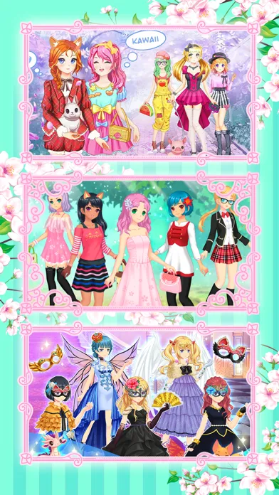 Anime Dress Up Girl Games Ekran Görüntüleri