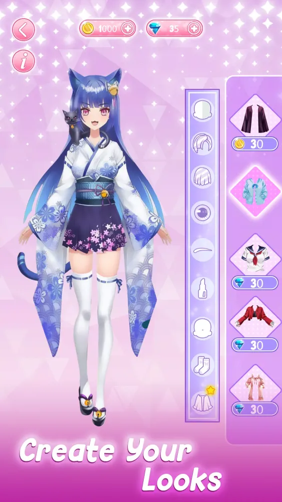 Anime Dress Up Moe Girl Games Screenshots