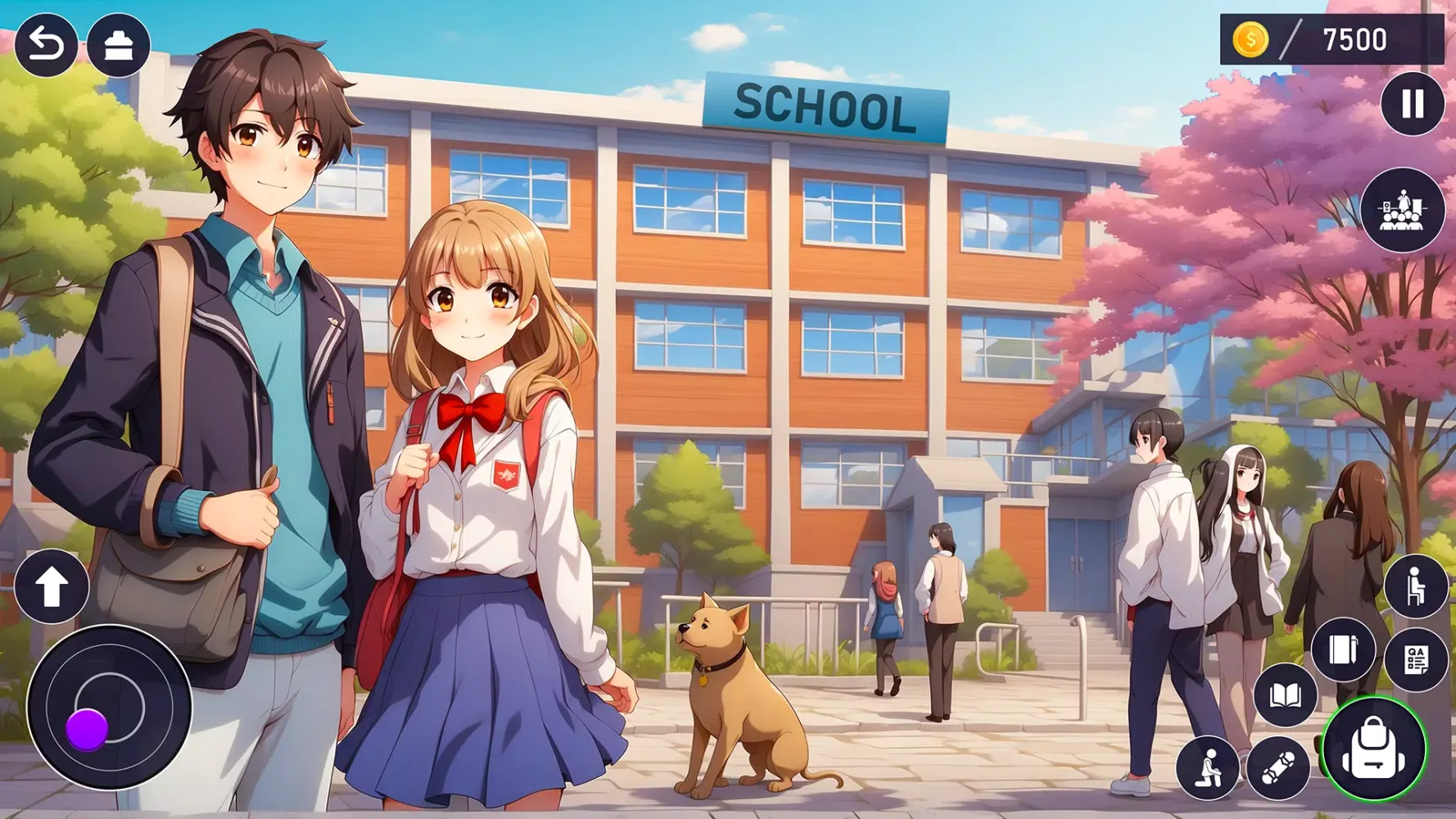 Ảnh chụp màn hình của High School Love Anime Games