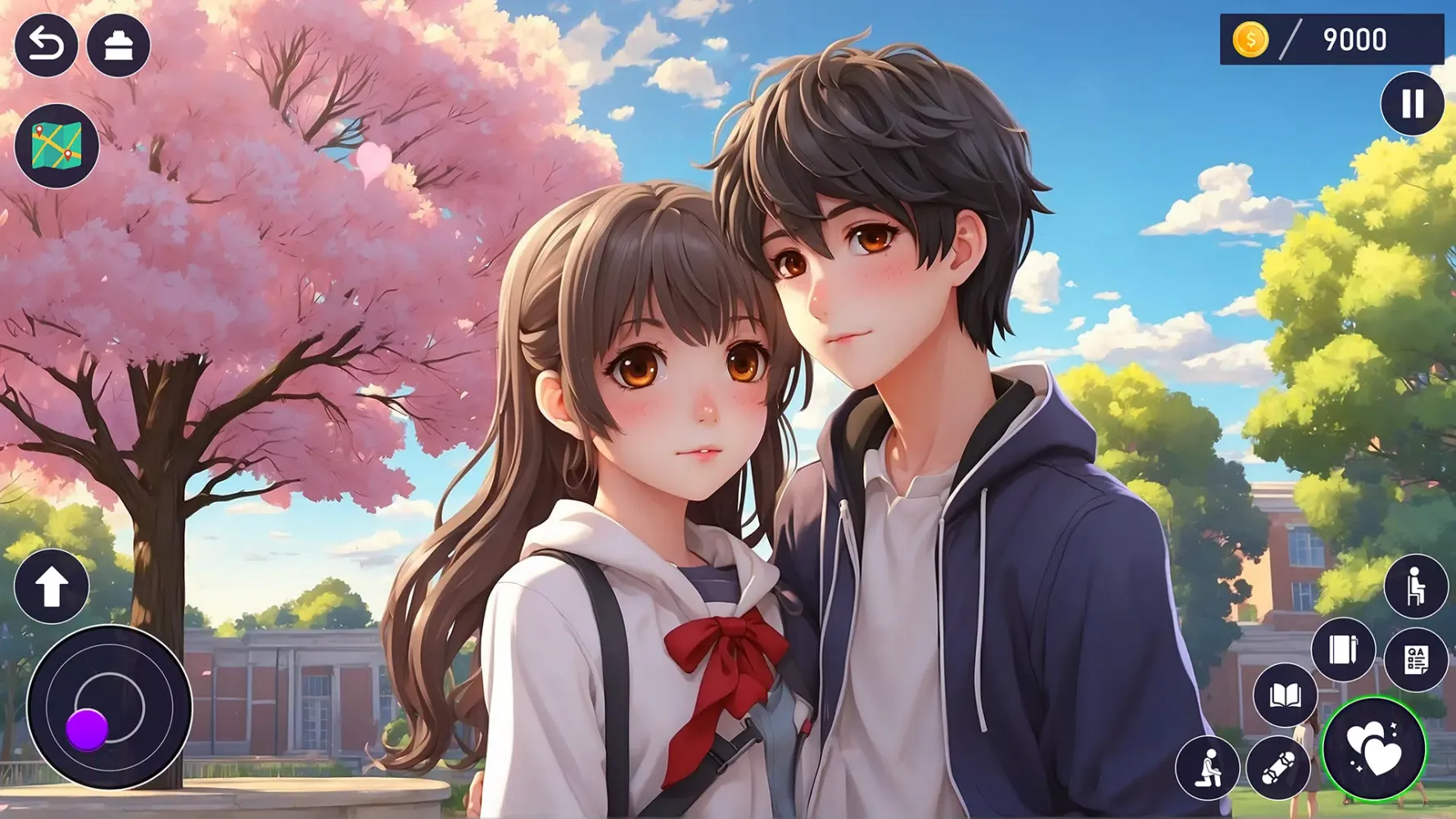 Ảnh chụp màn hình của High School Love Anime Games