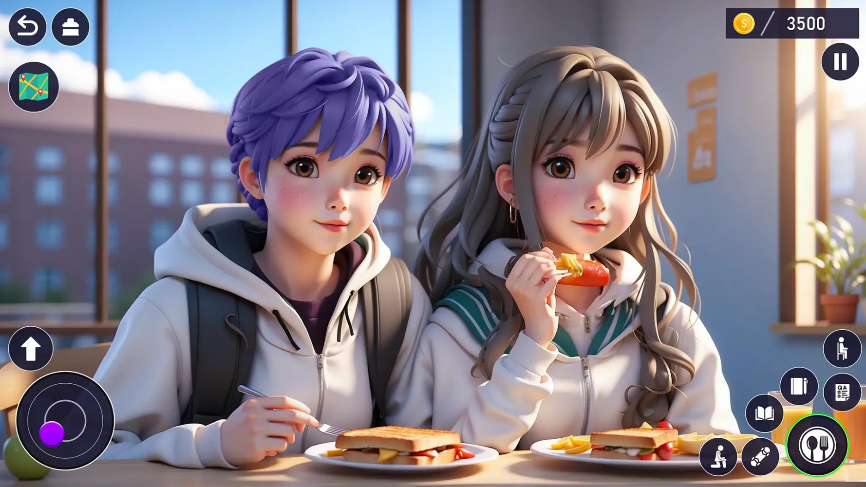Ảnh chụp màn hình của High School Love Anime Games