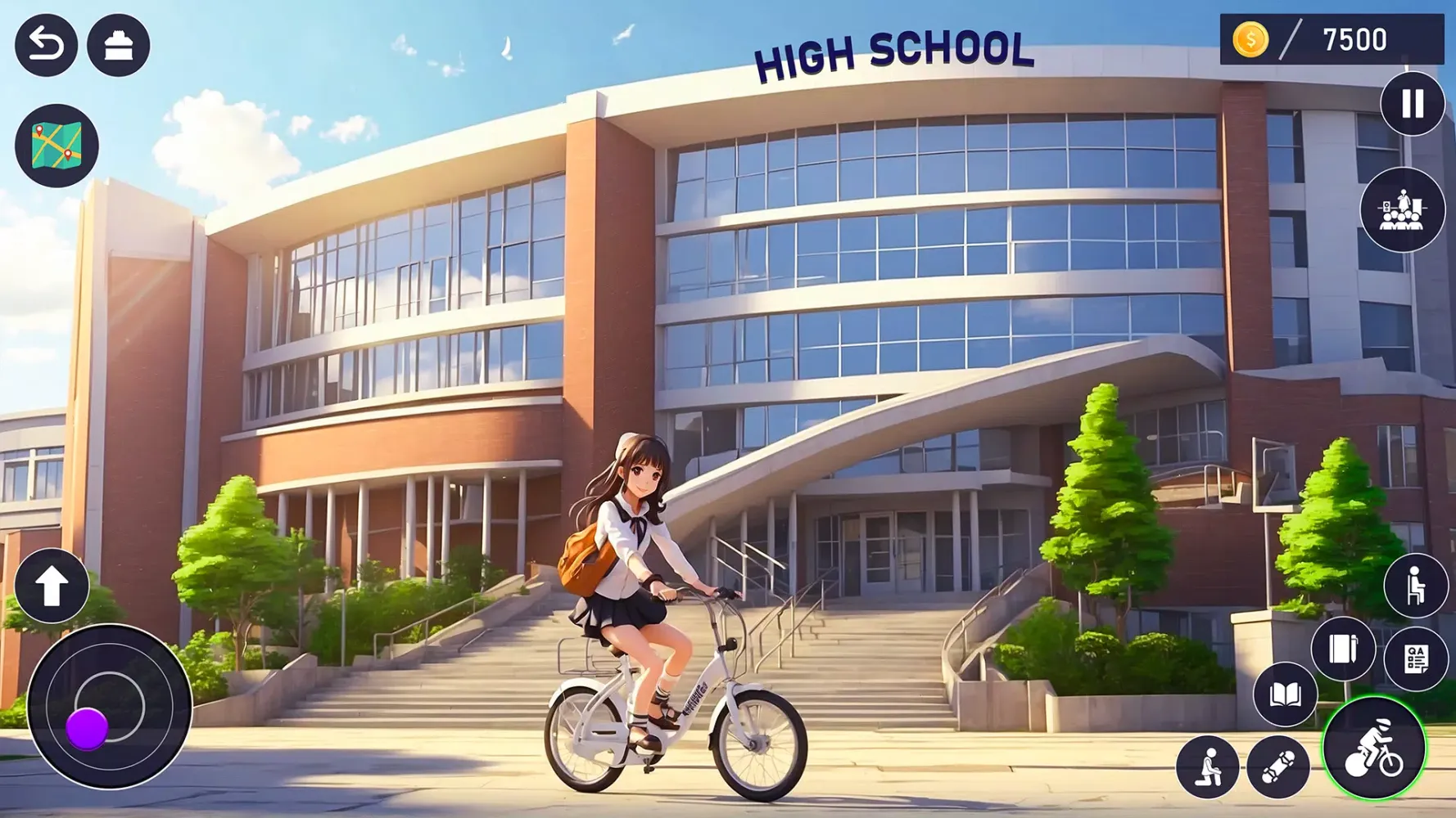 Ảnh chụp màn hình của High School Love Anime Games