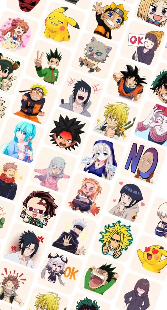 Capturas de pantalla de Anime Stickers for Whatsapp